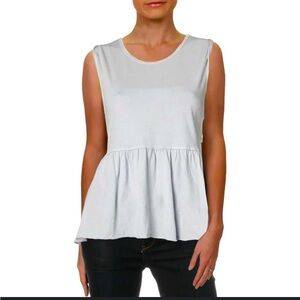 We The Free Womens Anytime Cotton Peplum Tank Top, size Small